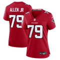 Women's Atlanta Falcons Carlos Allen Jr. Red Team Game Jersey