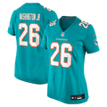 Women's Miami Dolphins Carlos Washington Jr. Aqua Team Game Jersey
