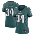 Women's Philadelphia Eagles Carson Steele Midnight Green Team Game Jersey