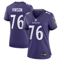 Women's Baltimore Ravens Carson Vinson Purple Team Game Jersey