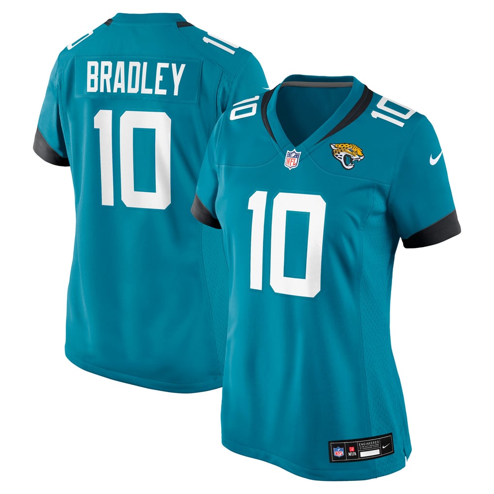 Women's Jacksonville Jaguars Carter Bradley Teal Team Game Jersey