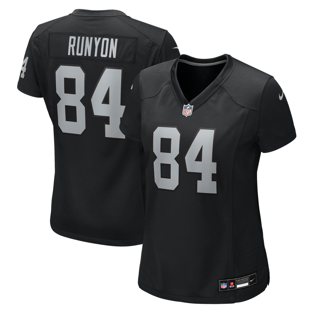 Women's Las Vegas Raiders Carter Runyon Black Team Game Jersey