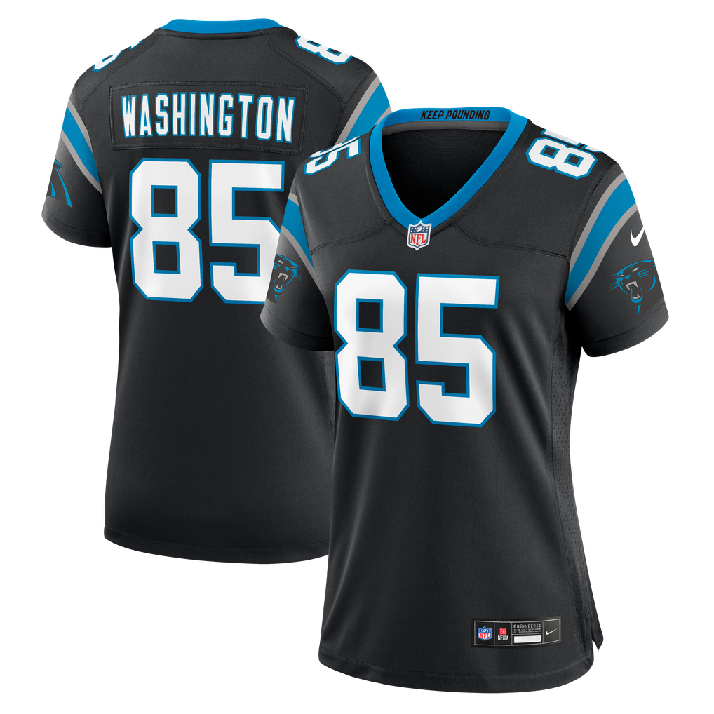 Women's Carolina Panthers Casey Washington Black Team Game Jersey