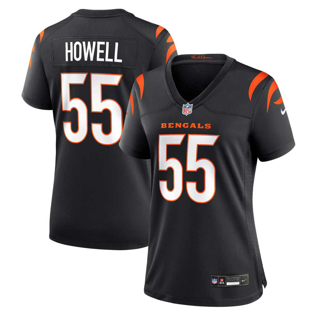 Women's Cincinnati Bengals Cashius Howell Black Team Game Jersey