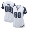 Women's Dallas Cowboys CeeDee Lamb White 2nd Alternate Game Jersey