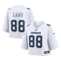 Women's Dallas Cowboys CeeDee Lamb White Cropped Fashion Game Jersey