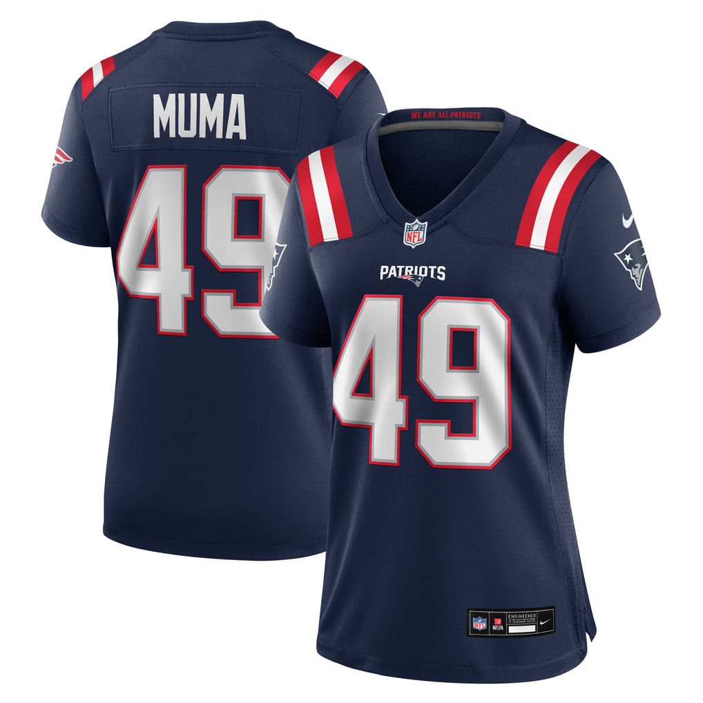 Women's New England Patriots Chad Muma Navy Team Game Jersey