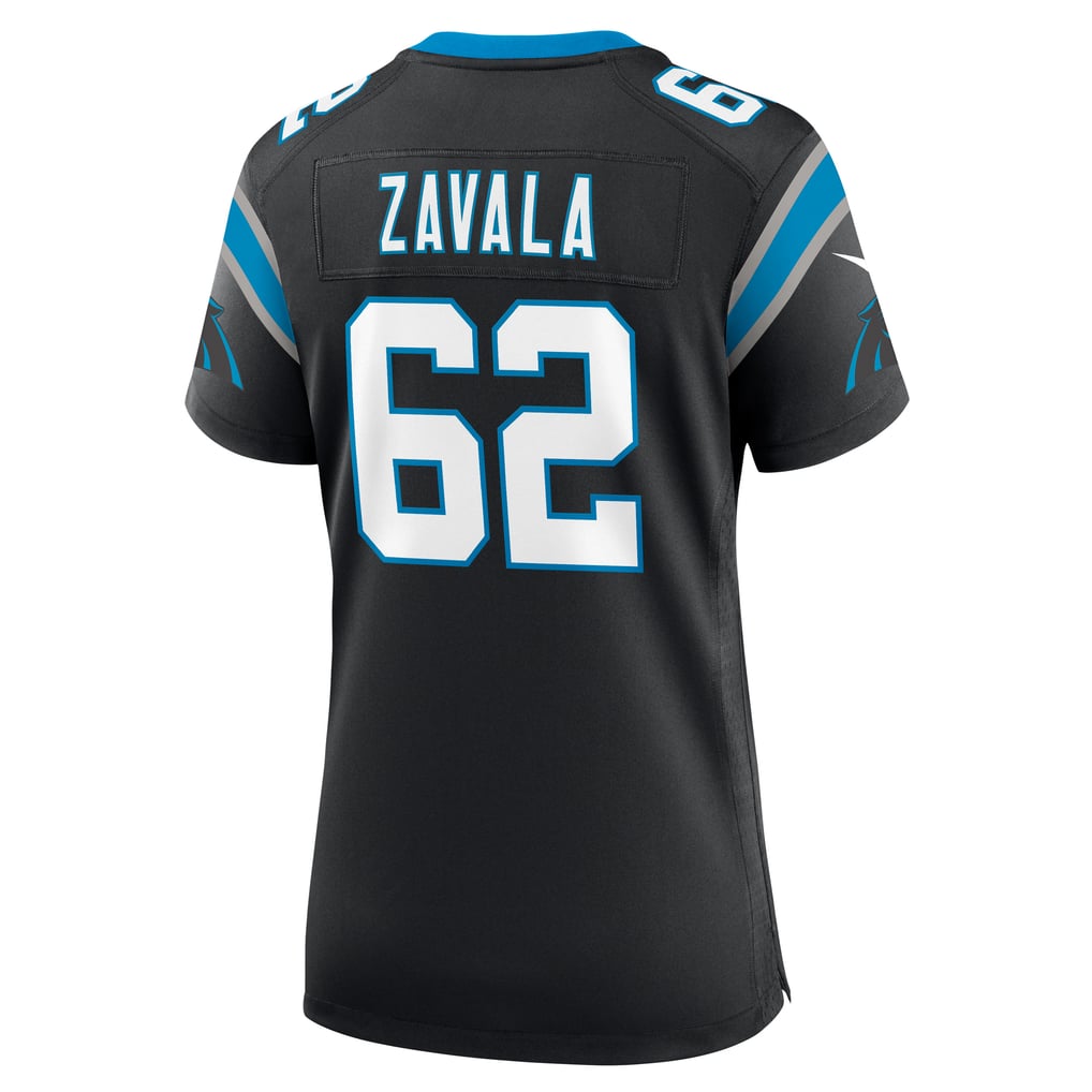 Women's Carolina Panthers Chandler Zavala Black Game Jersey