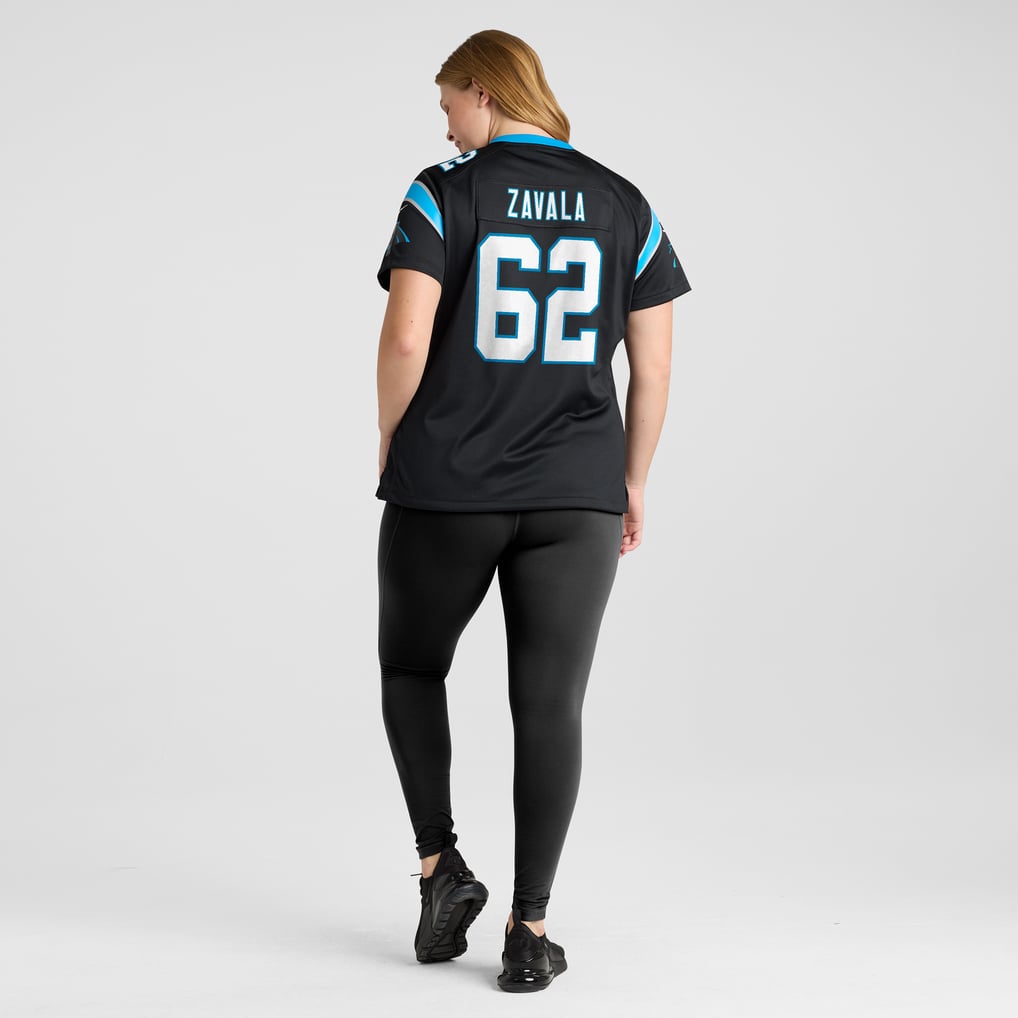 Women's Carolina Panthers Chandler Zavala Black Game Jersey
