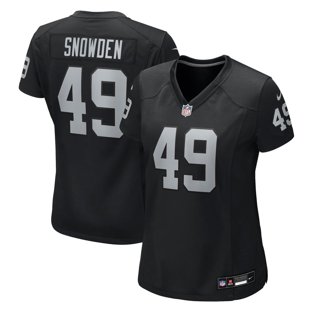 Women's Las Vegas Raiders Charles Snowden Black Team Game Jersey