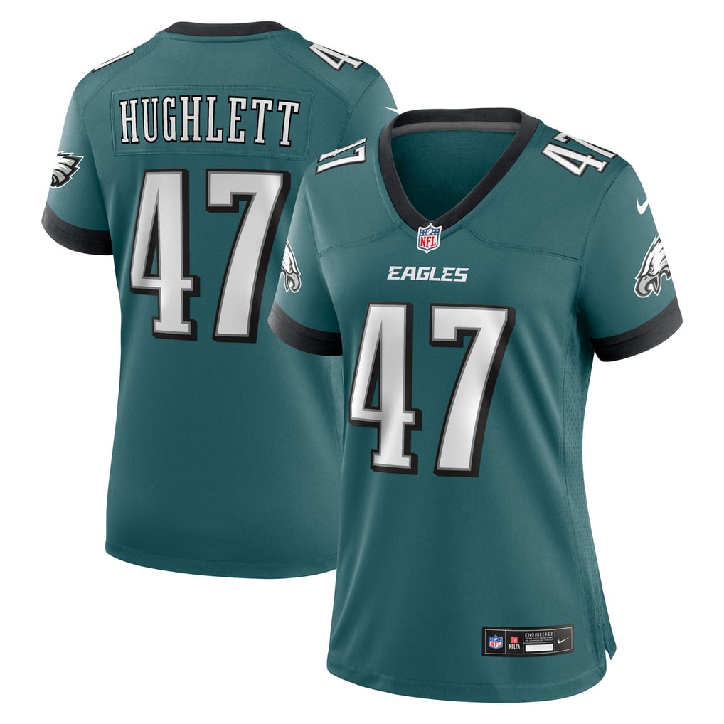 Women's Philadelphia Eagles Charley Hughlett Midnight Green Team Game Jersey