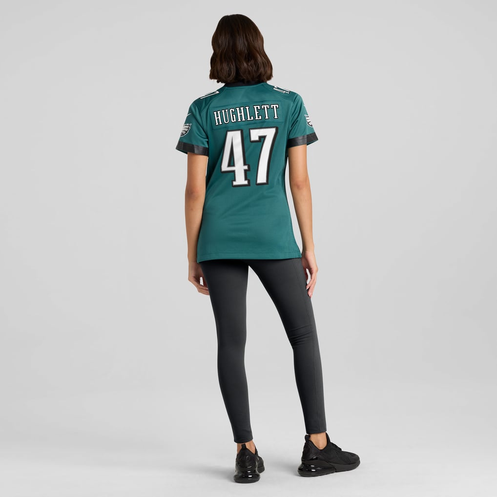 Women's Philadelphia Eagles Charley Hughlett Midnight Green Team Game Jersey