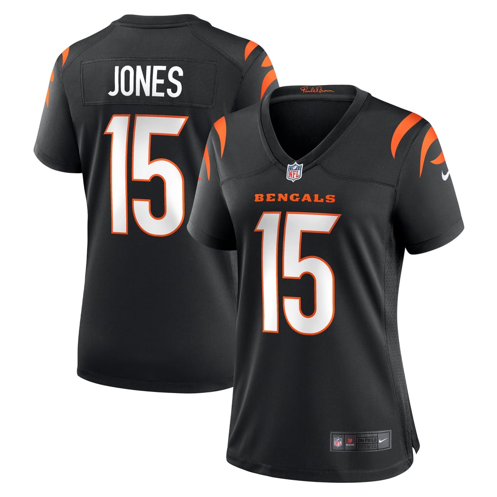 Women's Cincinnati Bengals Charlie Jones Black Team Game Jersey
