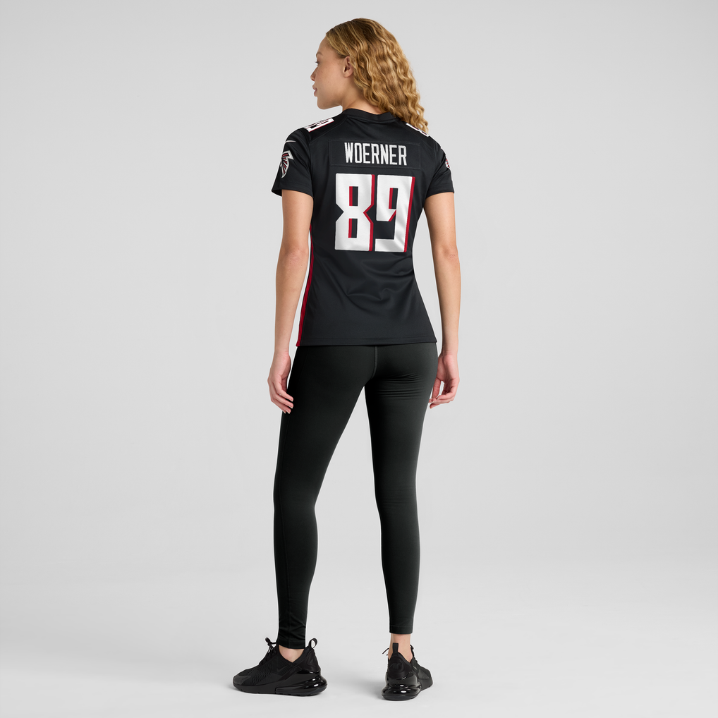 Women's Atlanta Falcons Charlie Woerner Black Game Jersey