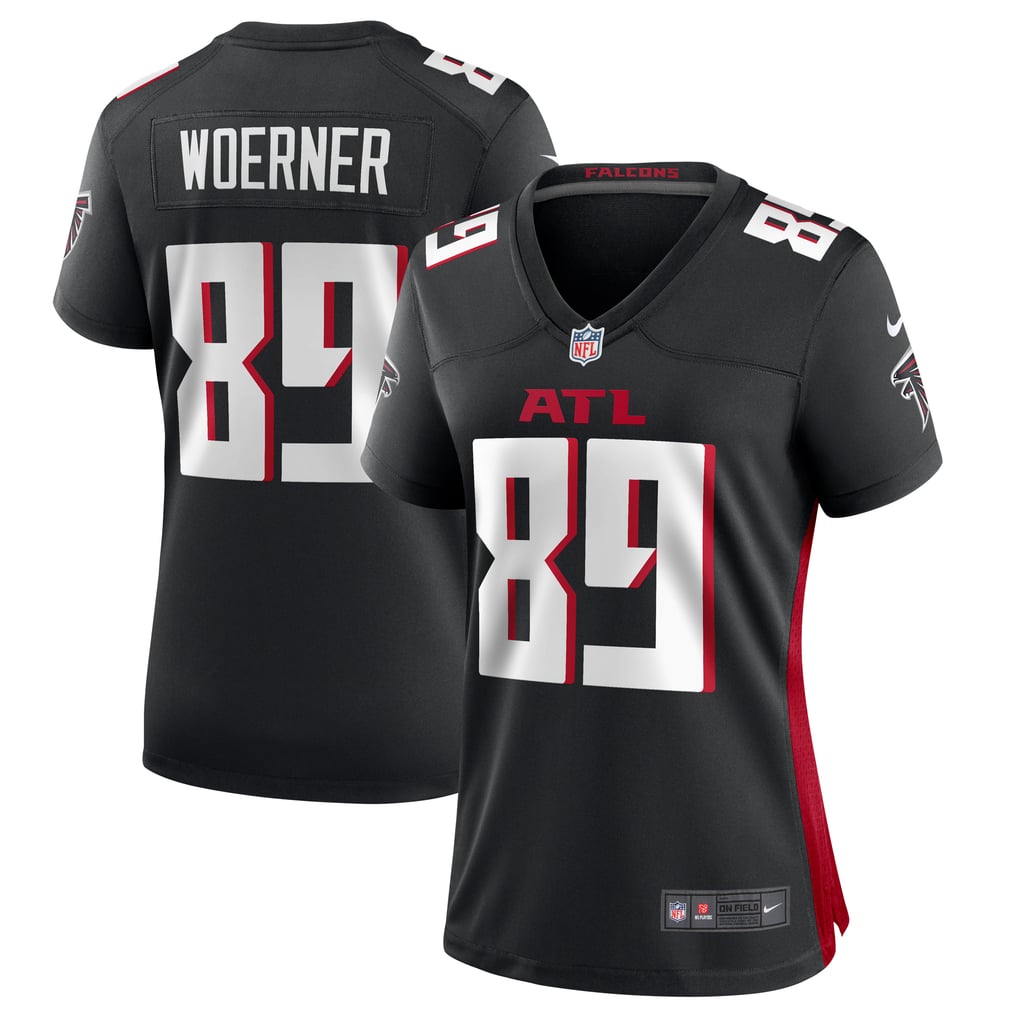 Women's Atlanta Falcons Charlie Woerner Black Game Jersey
