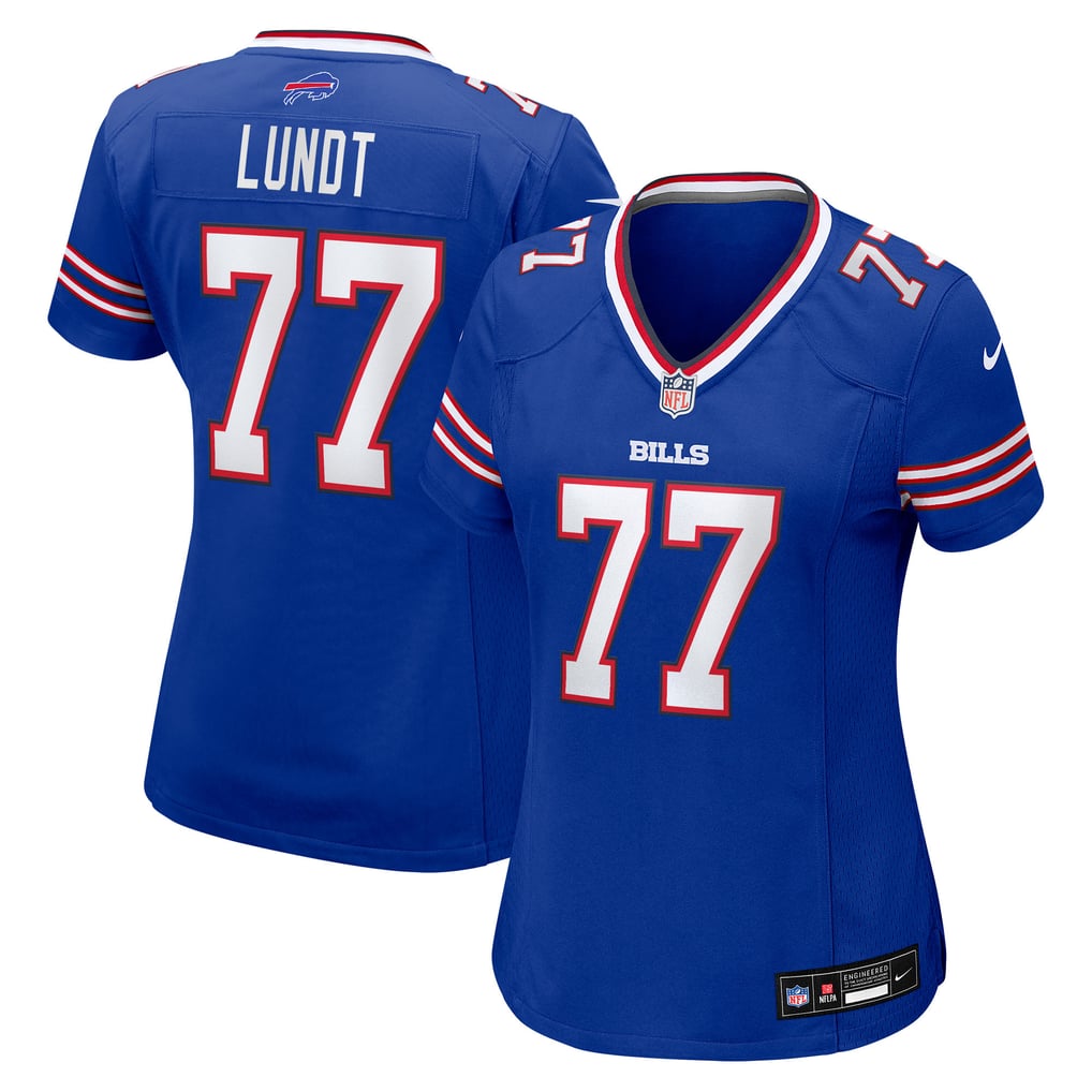 Women's Buffalo Bills Chase Lundt Royal Team Game Jersey