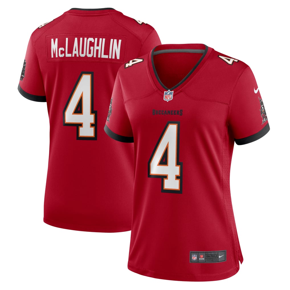 Women's Tampa Bay Buccaneers Chase McLaughlin Red Game Player Jersey