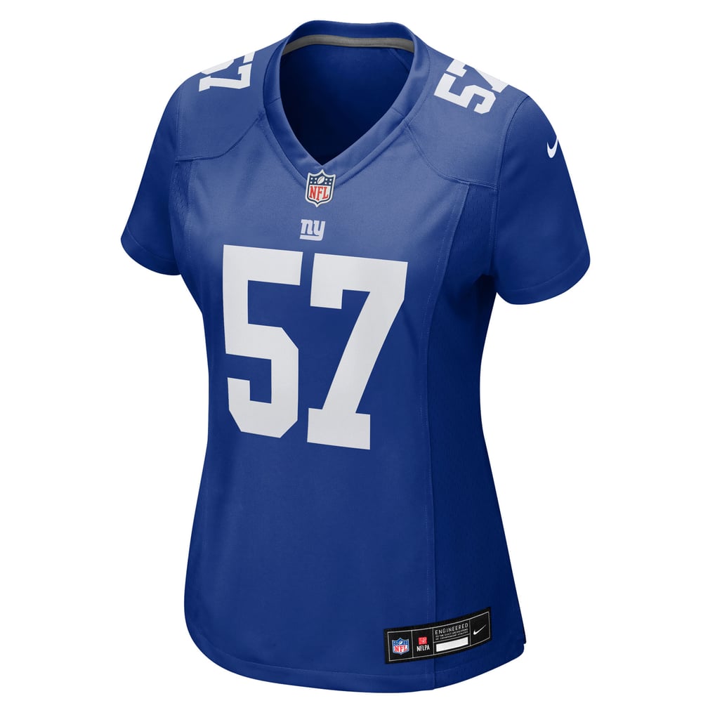 Women's New York Giants Chauncey Golston Royal Team Game Jersey
