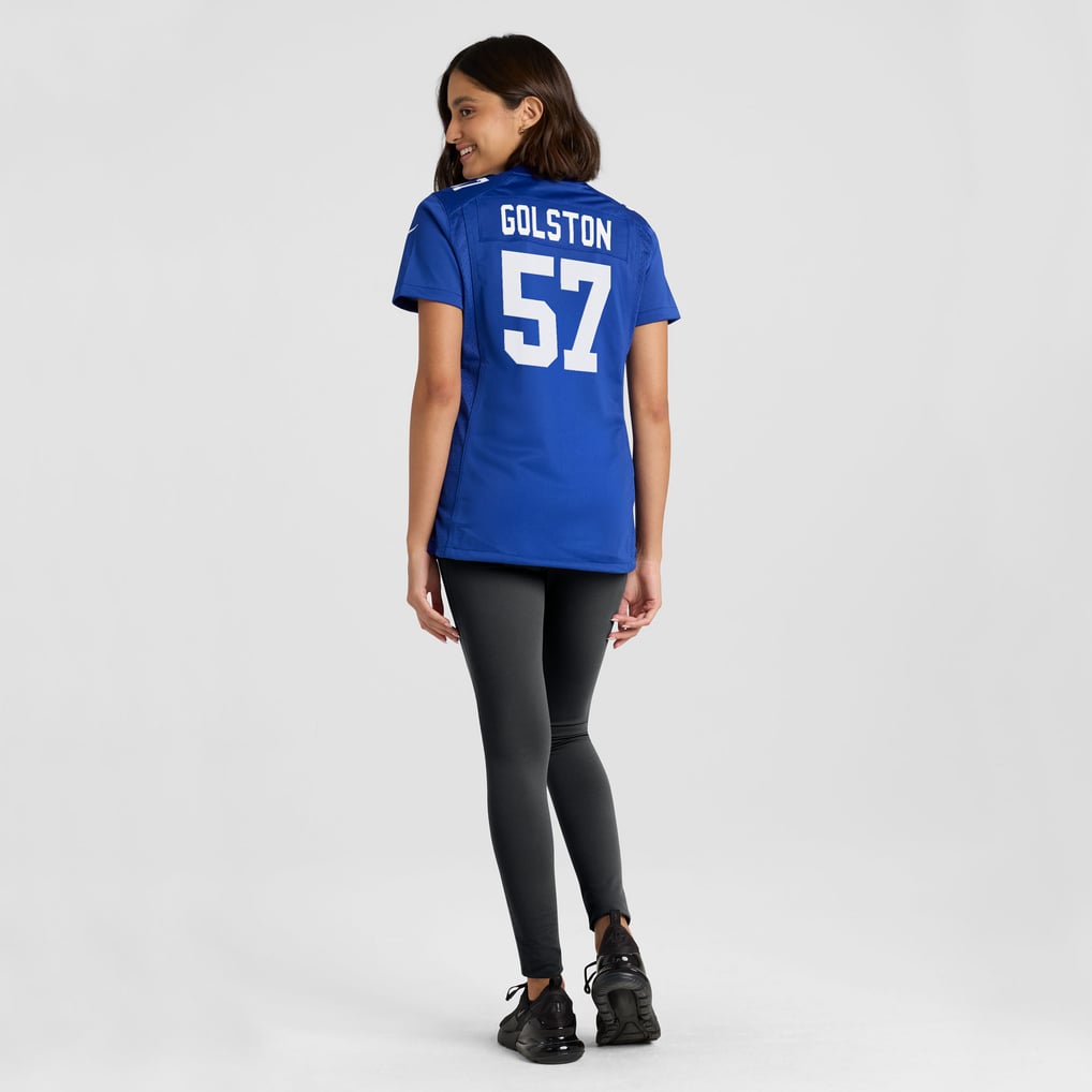 Women's New York Giants Chauncey Golston Royal Team Game Jersey