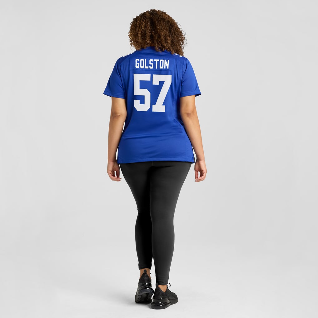 Women's New York Giants Chauncey Golston Royal Team Game Jersey