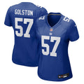 Women's New York Giants Chauncey Golston Royal Team Game Jersey