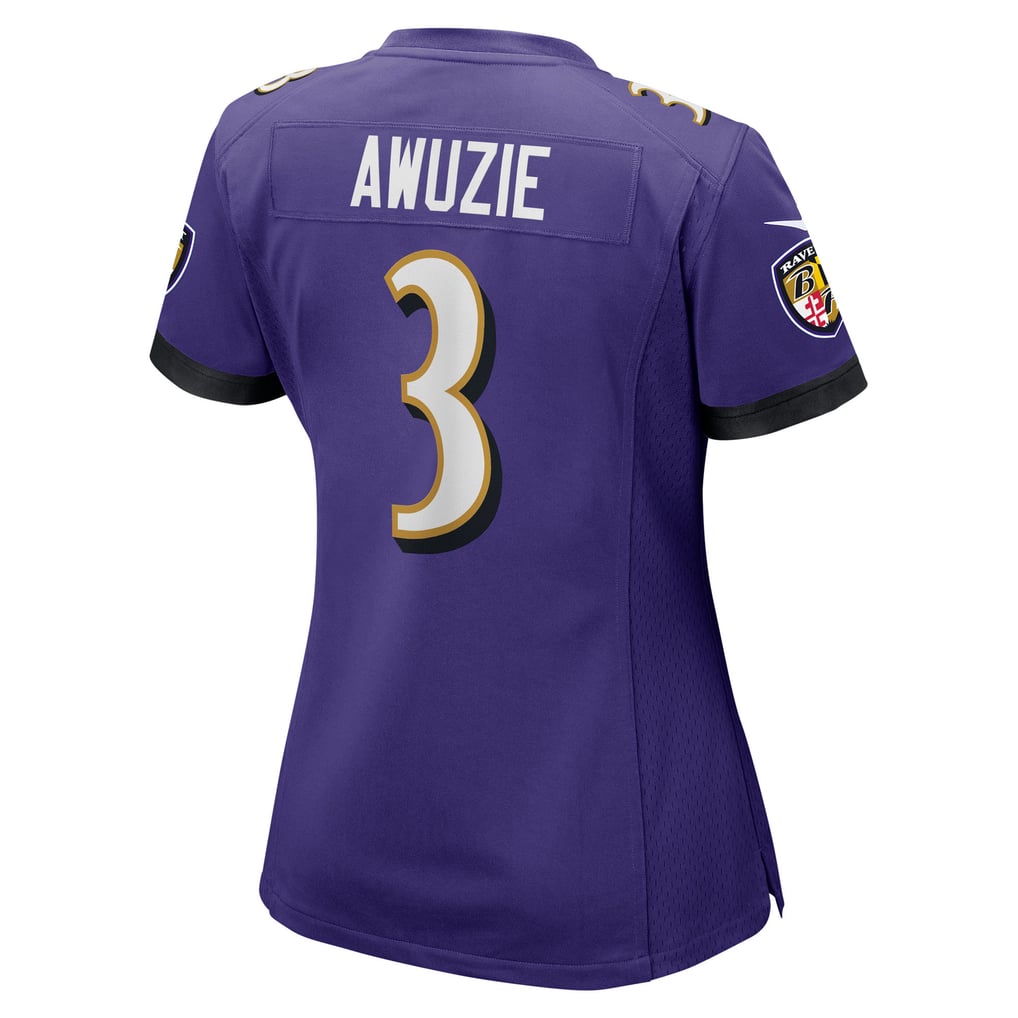 Women's Baltimore Ravens Chidobe Awuzie Purple Team Game Jersey