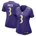 Women's Baltimore Ravens Chidobe Awuzie Purple Team Game Jersey