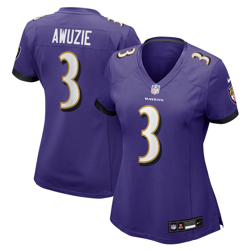 Women's Baltimore Ravens Chidobe Awuzie Purple Team Game Jersey