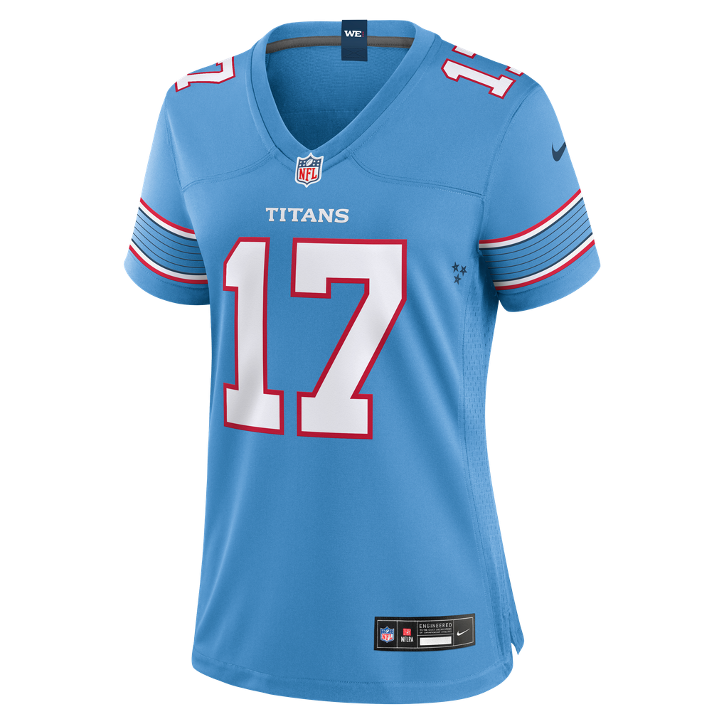 Women's Tennessee Titans Chimere Dike Light Blue Team Game Jersey