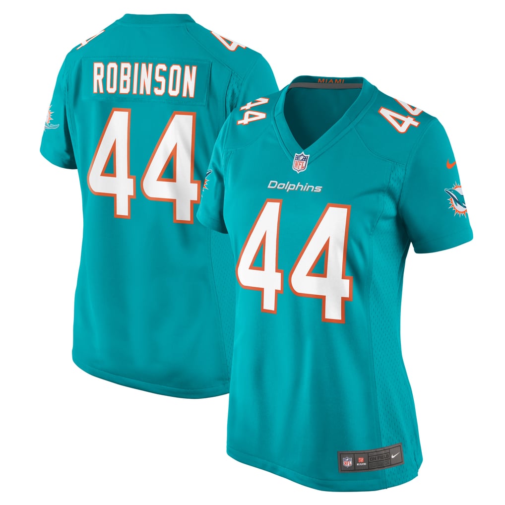 Women's Miami Dolphins Chop Robinson Aqua Game Jersey