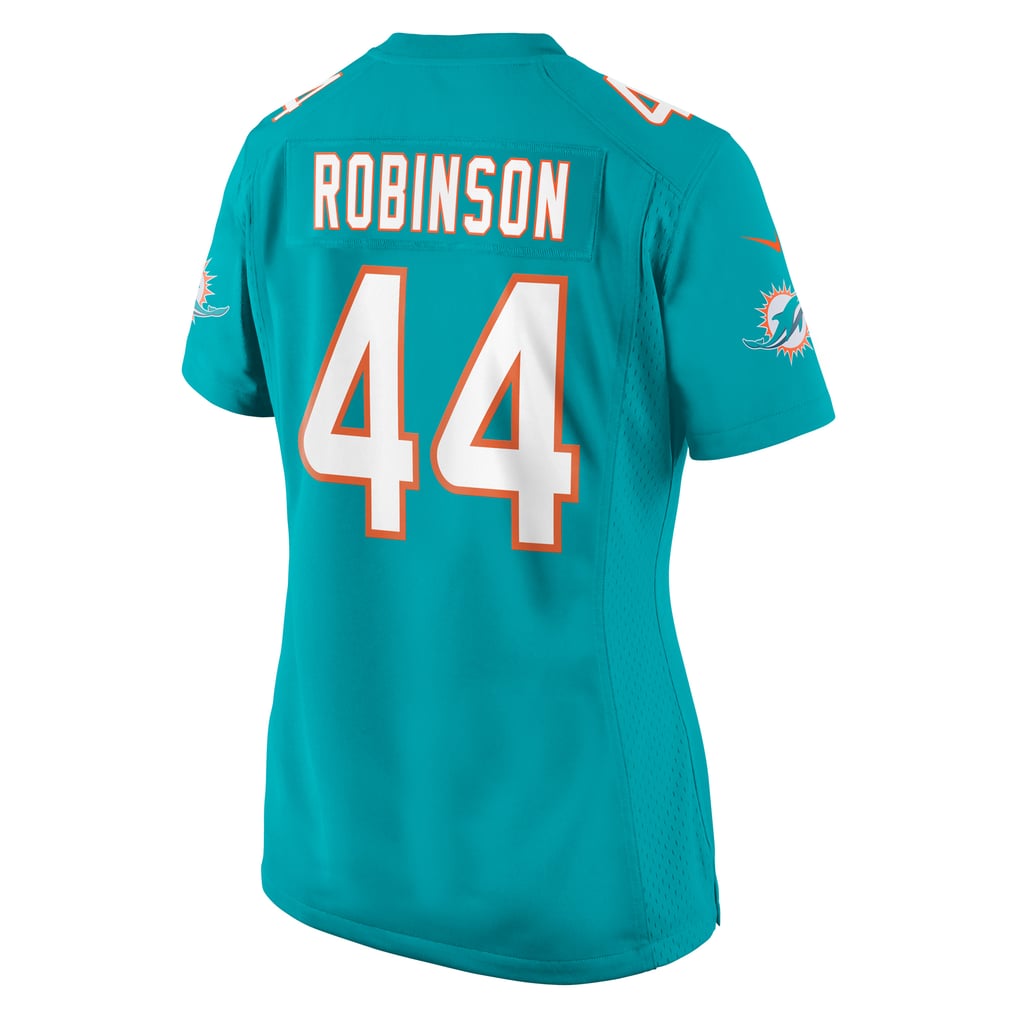 Women's Miami Dolphins Chop Robinson Aqua Game Jersey
