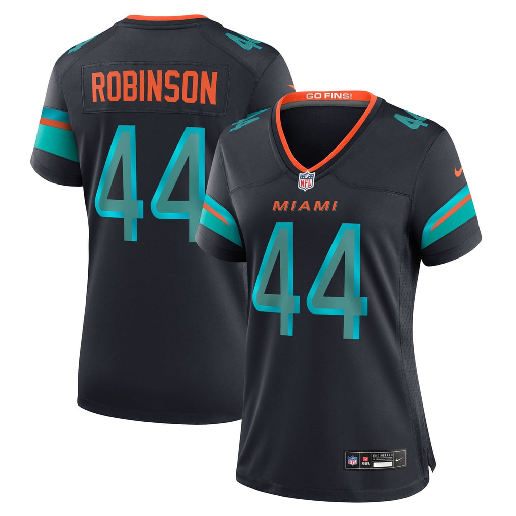 Women's Miami Dolphins Chop Robinson Navy Rivalries Collection Game Jersey