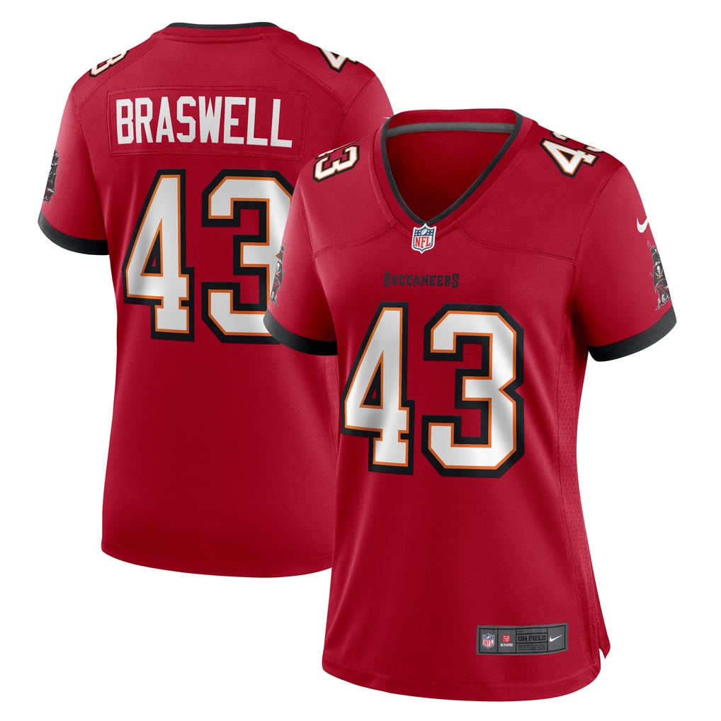 Women's Tampa Bay Buccaneers Chris Braswell Red Team Game Jersey
