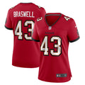Women's Tampa Bay Buccaneers Chris Braswell Red Team Game Jersey