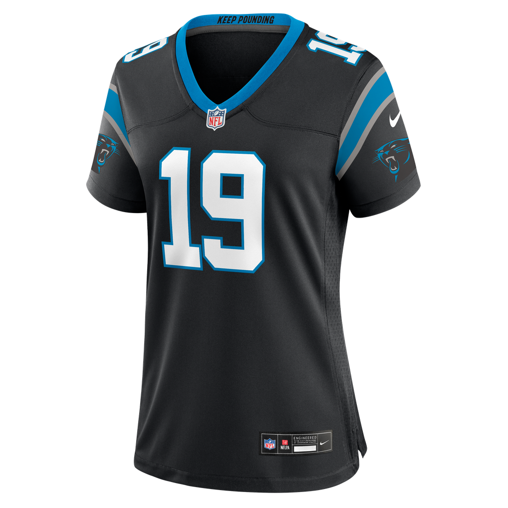 Women's Carolina Panthers Chris Brazzell II Black Team Game Jersey
