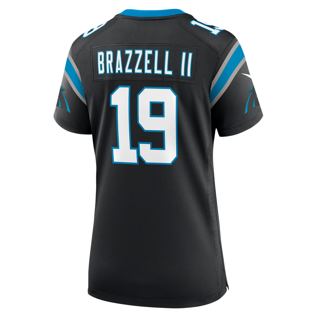 Women's Carolina Panthers Chris Brazzell II Black Team Game Jersey