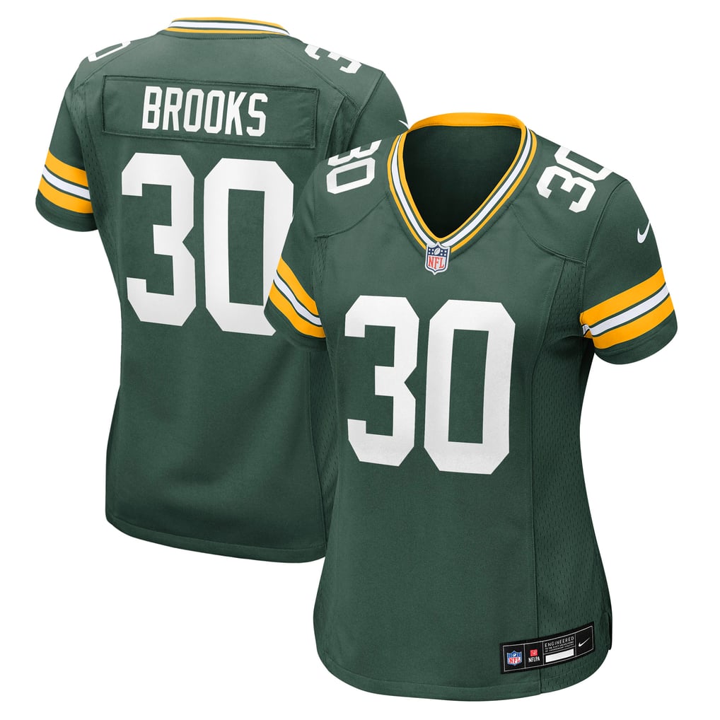 Women's Green Bay Packers Chris Brooks Green Team Game Jersey