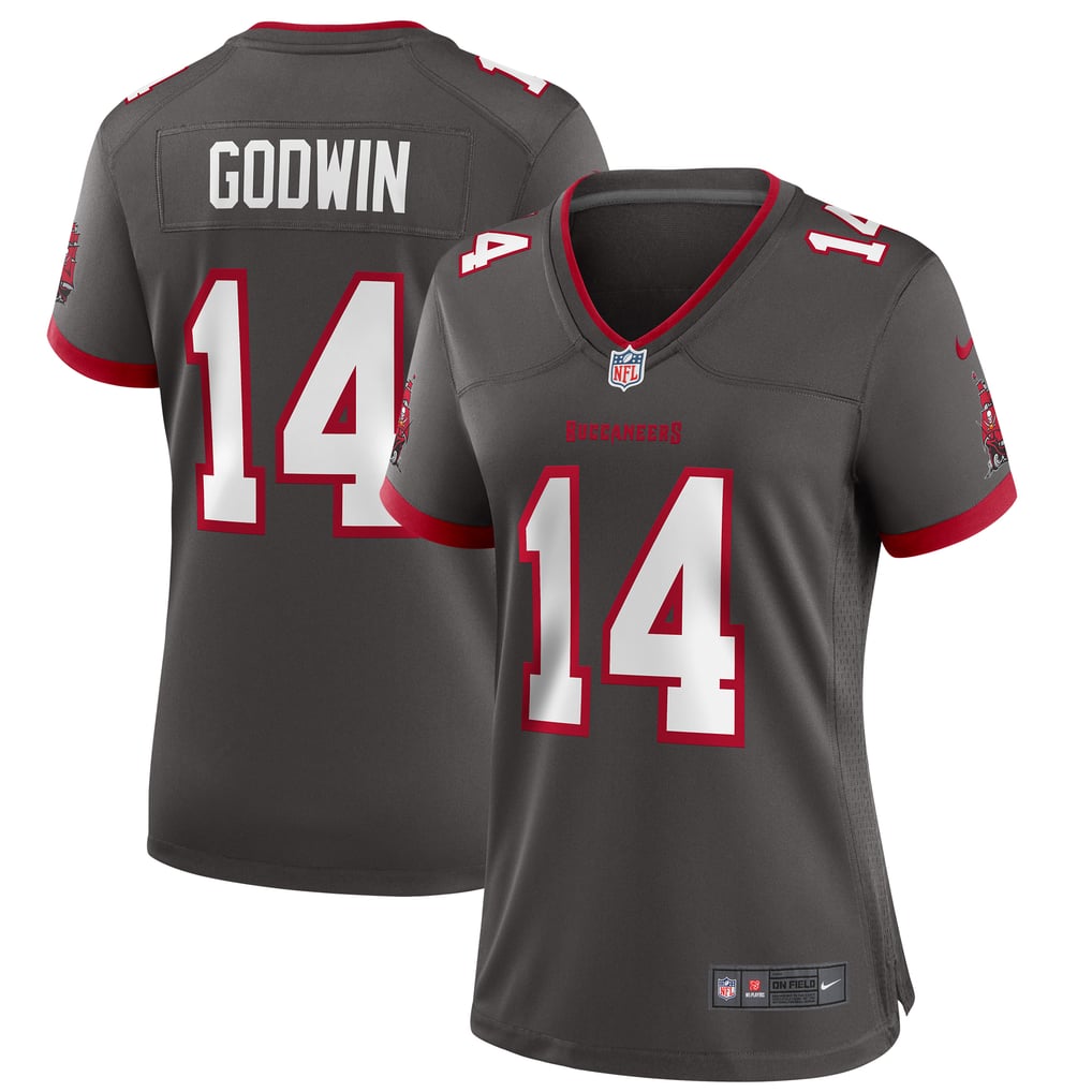 Women's Tampa Bay Buccaneers Chris Godwin Pewter Alternate Game Jersey
