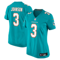 Women's Miami Dolphins Chris Johnson Aqua Team Game Jersey