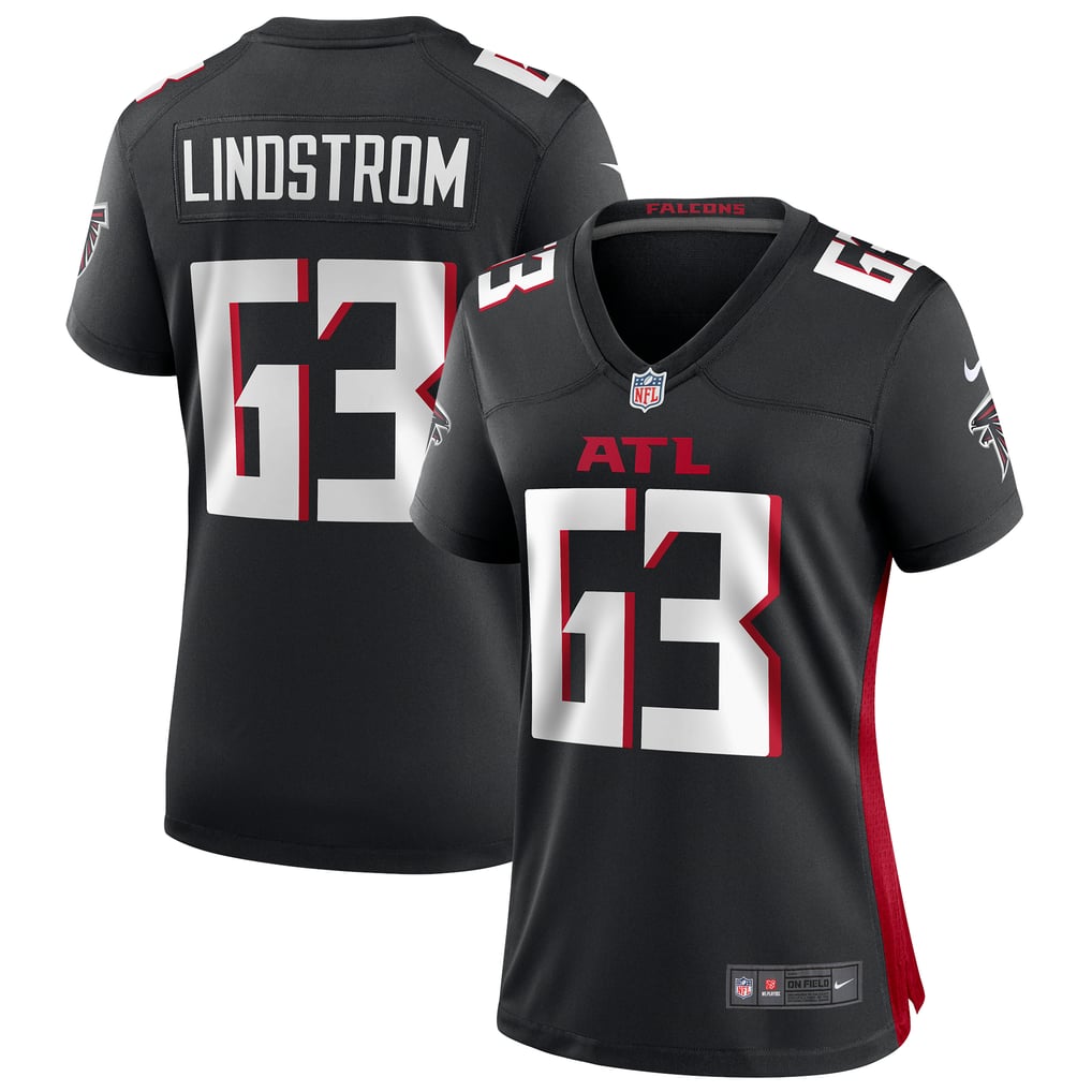 Women's Atlanta Falcons Chris Lindstrom Black Game Jersey