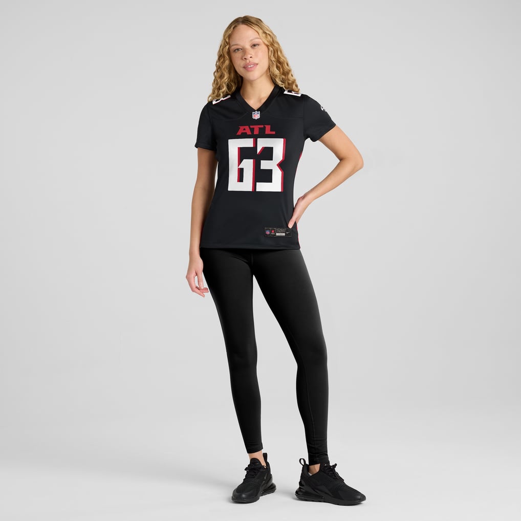 Women's Atlanta Falcons Chris Lindstrom Black Game Jersey