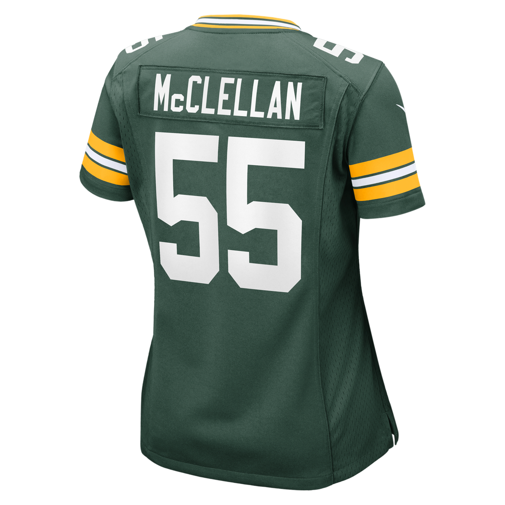 Women's Green Bay Packers Chris McClellan Green Team Game Jersey
