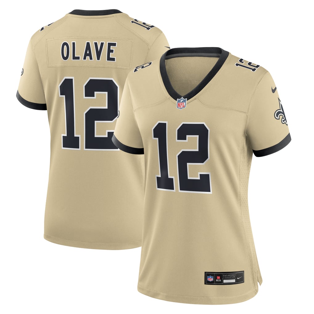 Women's New Orleans Saints Chris Olave Gold Gameday Golds Alternate Game Player Jersey