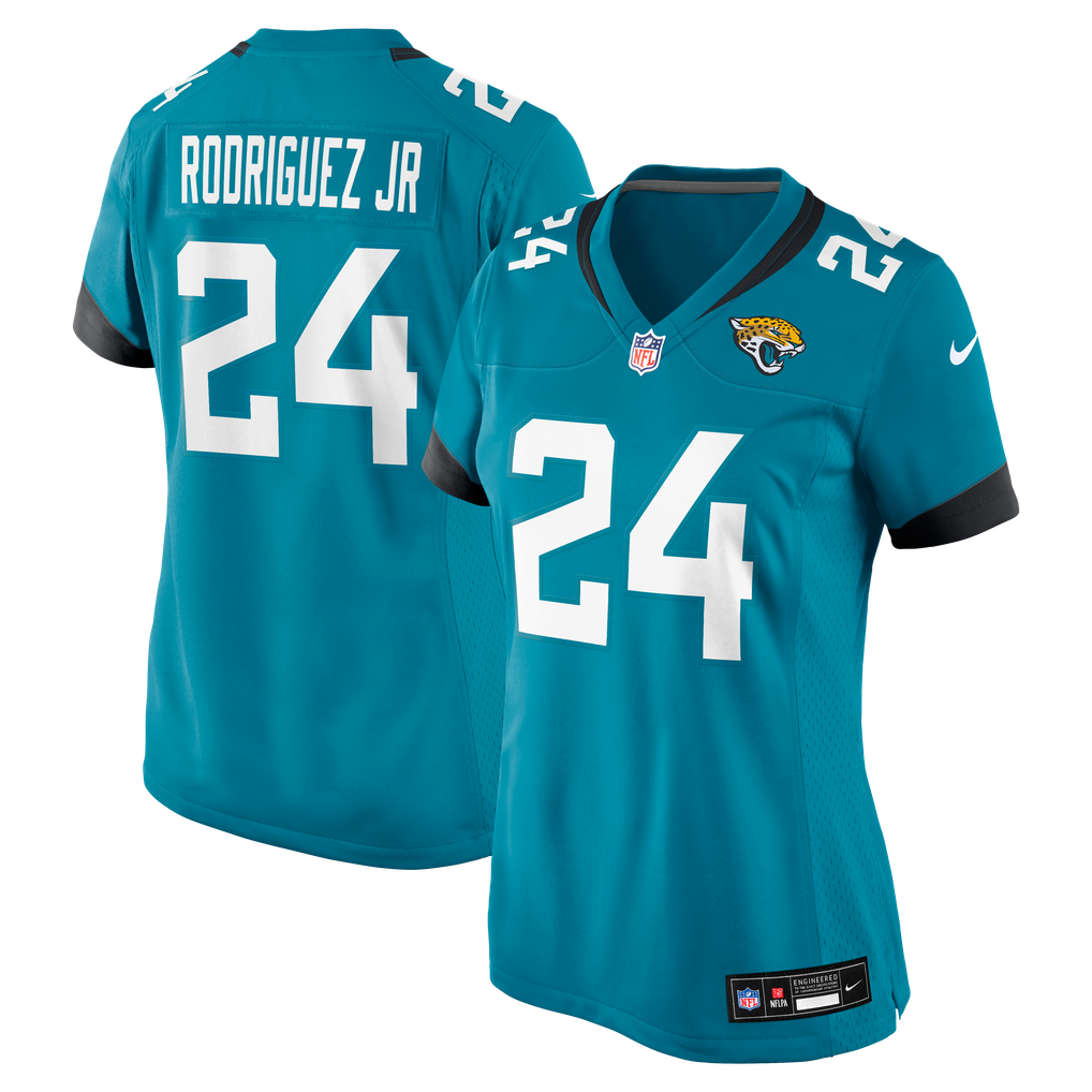 Women's Jacksonville Jaguars Chris Rodriguez Jr. Teal Team Game Jersey