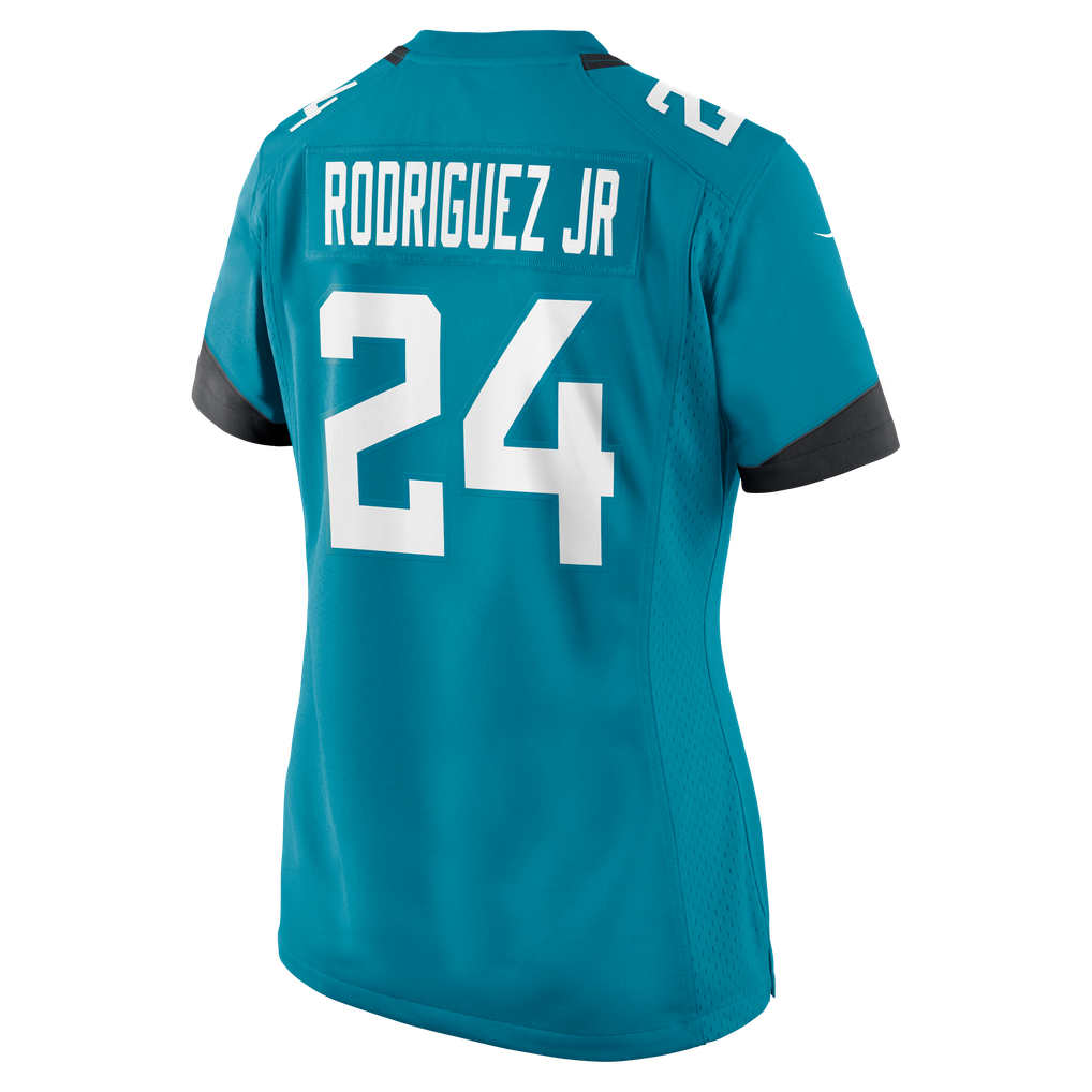 Women's Jacksonville Jaguars Chris Rodriguez Jr. Teal Team Game Jersey