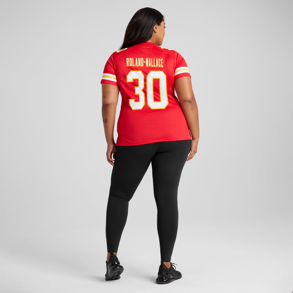 Women's Kansas City Chiefs Chris Roland-Wallace Red Game Jersey