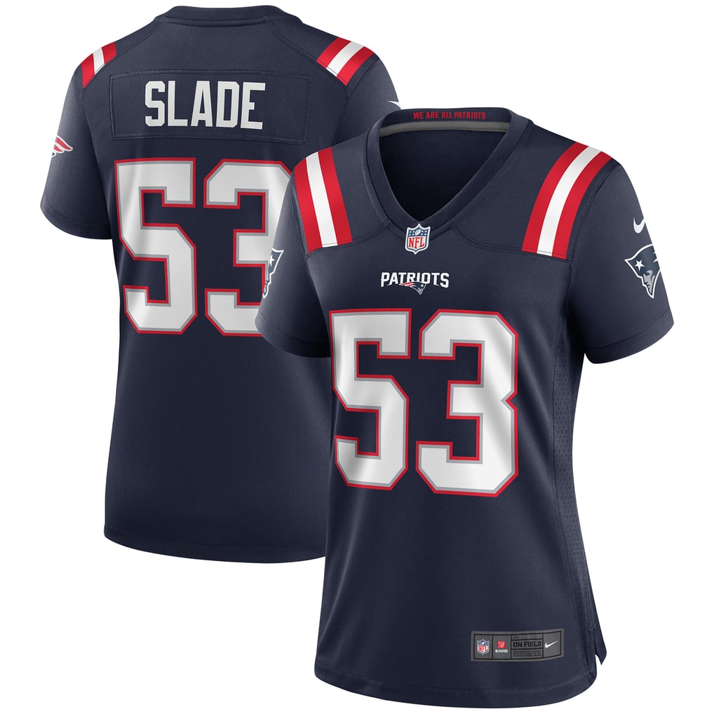 Women's New England Patriots Chris Slade Navy Game Retired Player Jersey