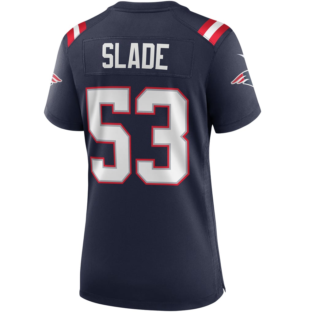 Women's New England Patriots Chris Slade Navy Game Retired Player Jersey