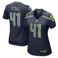 Women's Seattle Seahawks Chris Stoll College Navy Team Game Jersey