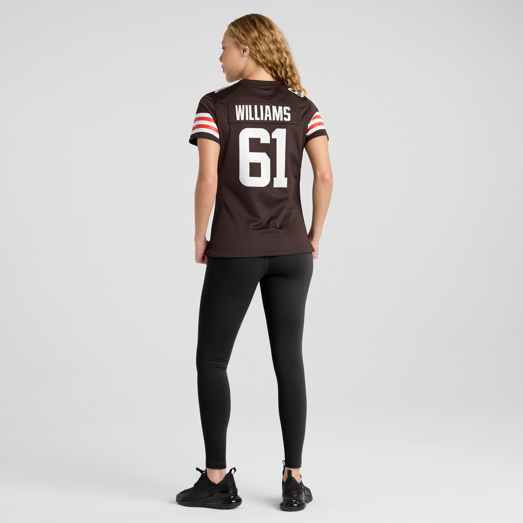 Women's Cleveland Browns Chris Williams Brown Team Game Jersey